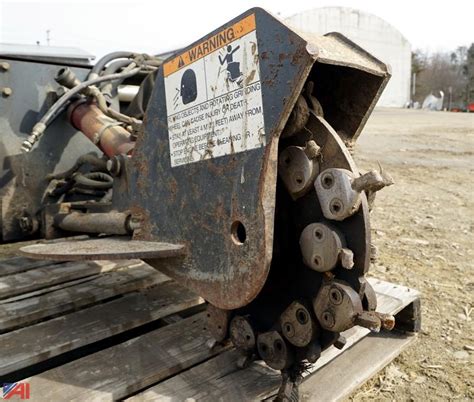 melroe skid steer stump grinder|BOBCAT Stump Grinder Attachments Auction Results.